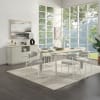 Ingram 7 Piece Dining Room Set in Sintered Stone and Light Gray Finish by Acme - DN03105 - Image 1 of 0