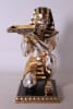 Kneeling King Tut with Tray Table in Gold and Silver Leaf Finish by AFD Home - AFD-10372115 - Image 1 of 0