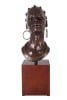 African Queen Bust on Stand in Faux Wood and Bronze Tone Finish by AFD Home - AFD-10566622 - Image 1 of 0