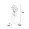 African Queen Bust on Stand in Faux Wood and Bronze Tone Finish by AFD Home - AFD-10566622 - Image 5 of 0