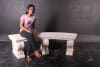 Royal Garden Bench in Sand Stone Finish by AFD Home - AFD-10566788 - Image 5 of 0