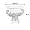 Serengeti Elephant Grand Serving Bowl in Umber and Ivory Finish by AFD Home - AFD-10634226 - Image 5 of 0