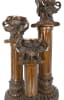 Serengeti 3 Piece Elephant Pillar Candleholder in Umber and Ivory Finish by AFD Home - AFD-10634234 - Image 3 of 0