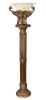 Serengeti Elephant Floor Torchere in Brown Finish by AFD Home - AFD-10634242 - Image 1 of 0