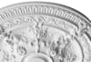 Scroll Rose Chandelier Ceiling Medallion in White Finish by AFD Home - AFD-10711367 - Image 3 of 0