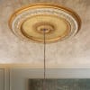 Dream Round Chandelier Ceiling Medallion in White and Gold Finish by AFD Home - AFD-10714699 - Image 2 of 0
