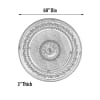 Dream Round Chandelier Ceiling Medallion in White and Gold Finish by AFD Home - AFD-10714699 - Image 4 of 0