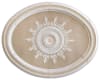 Blanco Oval Chandelier Ceiling Medallion in White and Beige Finish by AFD Home - AFD-10769340 - Image 1 of 0