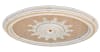 Blanco Oval Chandelier Ceiling Medallion in White and Beige Finish by AFD Home - AFD-10769340 - Image 3 of 0