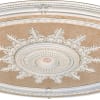 Blanco Oval Chandelier Ceiling Medallion in White and Beige Finish by AFD Home - AFD-10769340 - Image 4 of 0