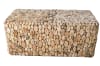 Oyster Cross Cut Wood Solid Bench Table in Natural Wood Finish by AFD Home - AFD-10782945 - Image 3 of 0