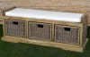 Mountain Studio Livingston Storage Bench in Natural Mahogany Finish by AFD Home - AFD-11003442 - Image 2 of 0