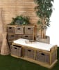 Mountain Studio Livingston Storage Bench in Natural Mahogany Finish by AFD Home - AFD-11003442 - Image 3 of 0