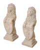 2 Piece Heraldic Lion Set in Lightly Aged Rough Stone Finish by AFD Home - AFD-11028287 - Image 1 of 0