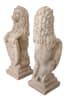 2 Piece Heraldic Lion Set in Lightly Aged Rough Stone Finish by AFD Home - AFD-11028287 - Image 2 of 0
