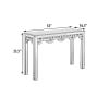 ArtIculated Console Table in Gold Trim Finish by AFD Home - AFD-11135841 - Image 5 of 0