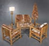 Adirondack Teak Barrel Lodge Arm Fur Chair in Natural Teak Finish by AFD Home - AFD-11140851 - Image 2 of 0