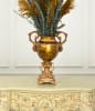 Swirl Handled Classic Vase Tall in Gold Finish by AFD Home - AFD-11195253 - Image 2 of 0