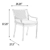 Savannah Outdoor Dining Chair in Brown Bronzed Powder Coat Finish by Bridgeton Moore - AFD-11232077 - Image 5 of 0