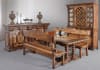 Belruse 3 Piece Bench Dining Room Set in Brown Finish by AFD Home - AFD-11240122 - Image 2 of 0