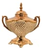 Crystal Tureen Centerpiece with Handles in Rose Gold Plated Finish by AFD Home - AFD-11244959 - Image 1 of 0