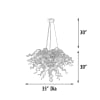 Amber Burst Chandelier in Amber and Chrome Finish by AFD Home - AFD-11251091 - Image 5 of 0
