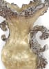 Crinkled Handled Vase in Antiqued Umber with Silver Finish by AFD Home - AFD-11256343 - Image 3 of 0