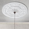 Classic Round Ceiling Medallion in White Finish by AFD Home - AFD-11256837 - Image 2 of 0