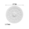 Classic Round Ceiling Medallion in White Finish by AFD Home - AFD-11256837 - Image 5 of 0