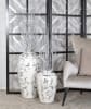 Sophie Table Vase Large in Antique White and Silver Finish by AFD Home - AFD-11257346 - Image 2 of 0