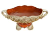 Valencia Center Piece with Handles in Amber Wood with Silver Finish by AFD Home - AFD-11257653 - Image 3 of 0