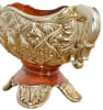 Valencia Center Piece with Handles in Amber Wood with Silver Finish by AFD Home - AFD-11257653 - Image 4 of 0