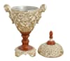 Valencia Stately Lidded Urn in Amber Wood with Silver Finish by AFD Home - AFD-11257661 - Image 3 of 0