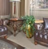 Medici Porcelain Vase in Antiqued Gold Finish by AFD Home - AFD-11273629 - Image 2 of 0