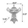 Medici Elegant Urn with Lid in Gold Finish by AFD Home - AFD-11273696 - Image 5 of 0