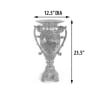Medici Elegant Chalice Vase in Silver Leafing with Gold Finish by AFD Home - AFD-11273709 - Image 5 of 0