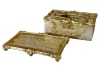 Medici Elegant Tissue Box in Antiqued Gold Finish by AFD Home - AFD-11273725 - Image 3 of 0