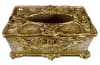 Medici Elegant Tissue Box in Antiqued Gold Finish by AFD Home - AFD-11273725 - Image 4 of 0