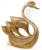Medici Elegant Decorative Swan Holder in Silver Leafing with Gold Finish by AFD Home - AFD-11273776 - Image 1 of 0