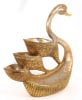 Medici Elegant Decorative Swan Holder in Silver Leafing with Gold Finish by AFD Home - AFD-11273776 - Image 4 of 0