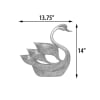 Medici Elegant Decorative Swan Holder in Silver Leafing with Gold Finish by AFD Home - AFD-11273776 - Image 5 of 0