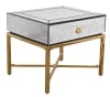 Striazza Side Table in Gold Trim Finish by AFD Home - AFD-11277081 - Image 1 of 0