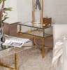 Striazza Side Table in Gold Trim Finish by AFD Home - AFD-11277081 - Image 3 of 0