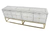Striazza Long Cabinet in Silver and Gold Finish by AFD Home - AFD-11277101 - Image 1 of 0