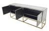 Striazza Long Cabinet in Silver and Gold Finish by AFD Home - AFD-11277101 - Image 3 of 0