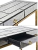 Striazza Desk Console Table in Gold and Silver Finish by AFD Home - AFD-11277128 - Image 4 of 0