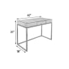 Striazza Desk Console Table in Gold and Silver Finish by AFD Home - AFD-11277128 - Image 5 of 0