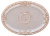 French Blanco Oval Chandelier Ceiling Medallion in White and Gold Finish by AFD Home - AFD-11277814 - Image 1 of 0
