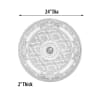 Petite Blanco Chandelier Ceiling Medallion in White and Beige Finish by AFD Home - AFD-11277822 - Image 4 of 0