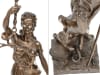 Lady Justice Sculpture in Bronze Finish by AFD Home - AFD-11286171 - Image 4 of 0